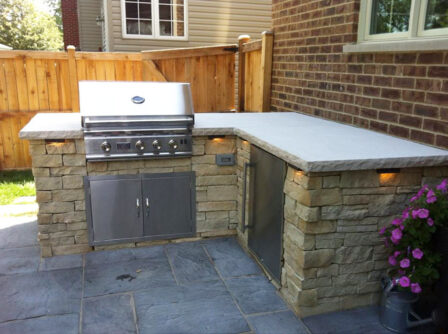 Beige Stone Grill