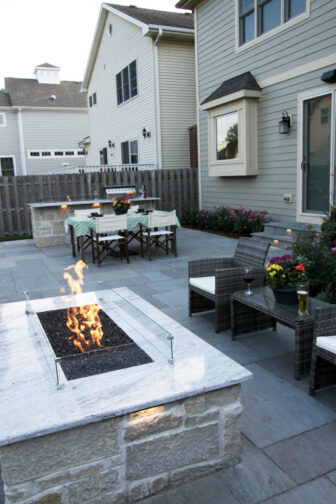 Fire Pit on Porch